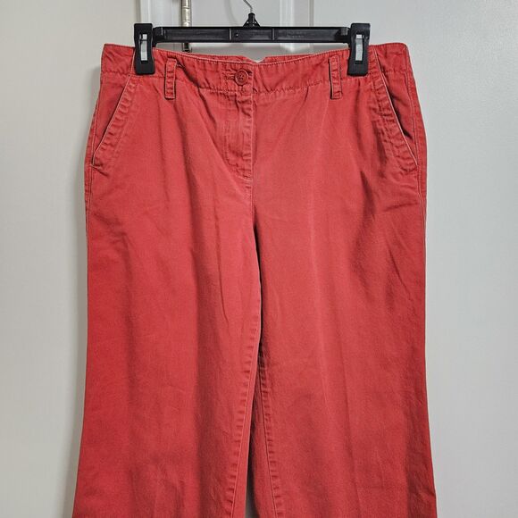 J. Crew Weathered Broke In Classic Twill Original Fit Chino Women's 10 Wide Leg - Picture 5 of 11